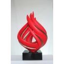 燃燒之火-紅+金 y15398 立體雕塑.擺飾